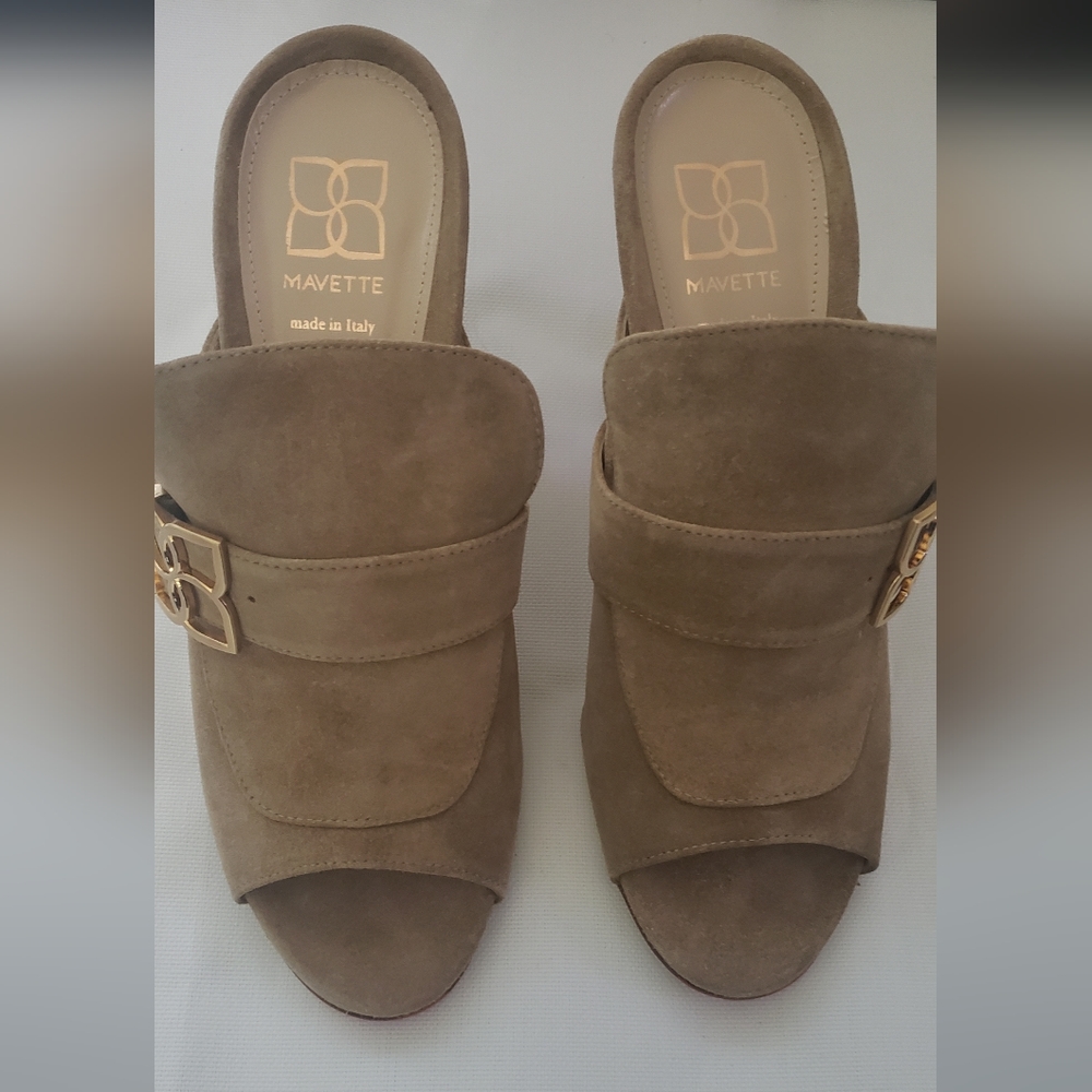 Mavette Firenze Mule shoes , new , come with dust bag